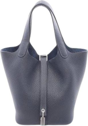 Herm&egrave;s Bolso Cubo Pre-owned - Pre-owned - Mujer - Azul - ONE SIZE