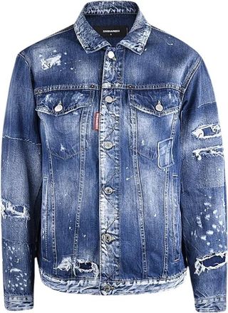 Dsquared2 Denim Jas - Heren - Spijkerjassen - Blauw - XS - Denim - Jassen