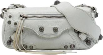 Balenciaga Pre-owned Le Cagole Sling Bag - Dames - Vintage Schoudertas - Wit - ONE Size - Leer - Vintage