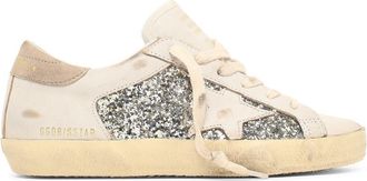 Golden Goose White Super Star Leather Sneakers