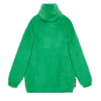 Gucci Mohair Jumper Jurk - Dames - Kleedjes - Groen - M - Kleedjes