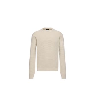 Moncler Moncler Logo Wool Sweater, Men, Beige, Size: Xl