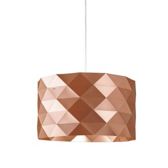 Linea Zero Suspensi&oacute;n 3 Luces Cobre En Metal Cromado Cm. 40x25h