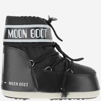 Moon Boot Black Logo Boots