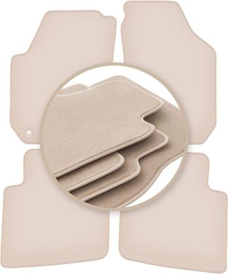 OEM Alfombrillas Premium Beige Para: Skoda Praktik Kombivan 2006-2015