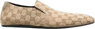 Gucci Schoenen, Heren, Beige, 41 EU, Square Toe Slip-On