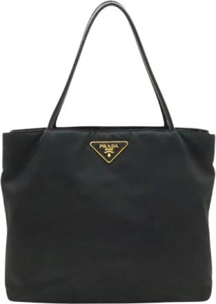 Prada Pre-owned Tote Bags, female, Black, Size: ONE SIZE Pre-owned Vintage Tote Bag