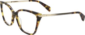 Rag & Bone Rag & Bone Womens 53 mm Brown Havana Gold Eyeglasses