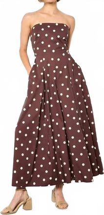 Apricot Bardo Polka Dot Jumpsuit In Brown