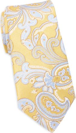 Bonobos Paisley on Twill Ground Silk Tie in Yellow at Nordstrom Rack