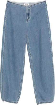 Still Here Drawstring-hem Wide-leg Jeans