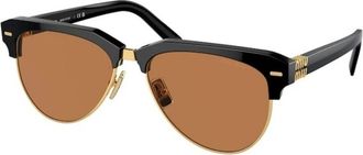 Miu Miu Authentieke Stijlvolle Brillen van Premium Kwaliteit - unisex - Zonnebrillen - Zwart - 57 MM - Accessoires