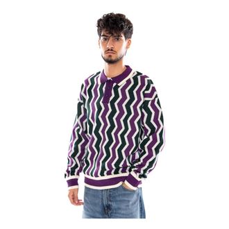 Dolly Noire Chevron Poloshirt Trui - Heren - Polos - Veelkleurig - XL - Katoen - Tops
