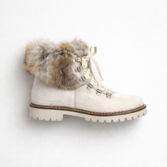 Regina Womens Forest Rabbit Boots In White