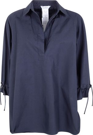 Max Mara Adorini Cotton Popeline Oversized Shirt