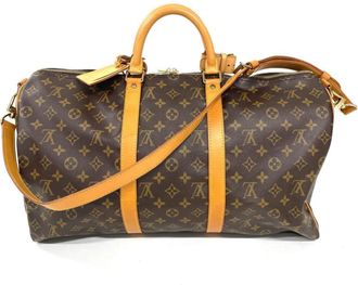 Louis Vuitton Brown Monogram Canvas Boston Bag (Pre-Owned)