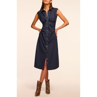 Ramy Brook Mihal Cap Sleeve Shirtdress in Navy at Nordstrom Rack, Size X-Small