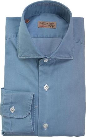 Barba Denim Shirt - Heren - Casual Overhemden - Blauw - 3XL - Denim - Overhemden