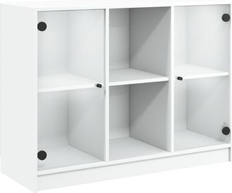 vidaXL Aparador Madera De Ingenier&iacute;a Blanco 102x37x75,5 Cm Vidaxl