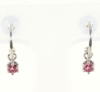 C&A Unbranded pink Platinum Platinum Drop Earrings (Pre-Owned)