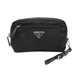 Prada Pre-owned Vela 1Ne393 - Dames - Pre-owned - Zwart - Maat: ONE Size Leer