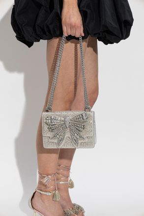 Kurt Geiger Bow Small Shoreditch Bag, Womens, Silver