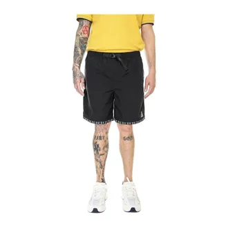 HUF Huf, Heren, Korte broeken, Zwart, Maat: XL Nylon