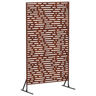 vidaXL Schermo Per Privacy 100 X 50 X 180 Cm Acciaio Corten Ruggine Vidaxl