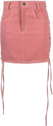 Julfer Short Skirts - Dames - Spijkerrokken - Roze - 2XS - Katoen - Rokken