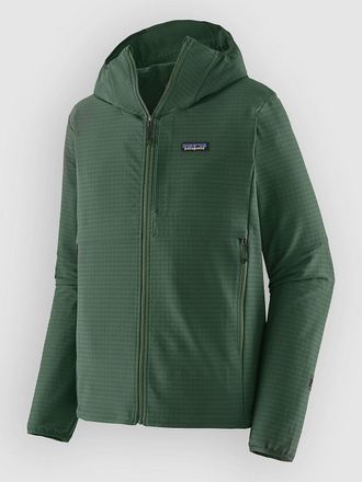 Patagonia R1 Techface Sudadera con Capucha verde