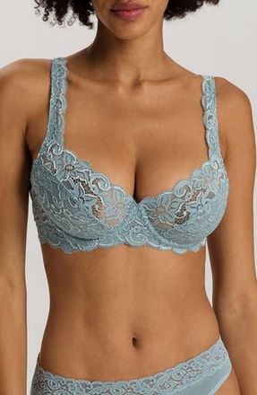 Hanro Luxury Moments Underwire Bra in Tourmaline Blue at Nordstrom Rack, Size 34C