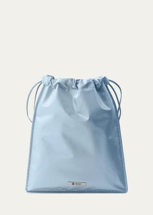 Prada Wish Silk Duchesse Drawstring Pouch Bag