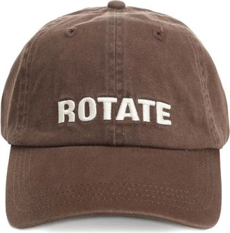 Rotate logo baseball cap - women - Organic Cotton - One Size - Brown