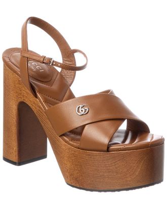 Gucci Gg Leather Sandal