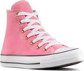 Converse Chuck Taylor All Star Lift High Top Sneaker in Watermelon Pink/White/Gold at Nordstrom Rack, Size 6.5