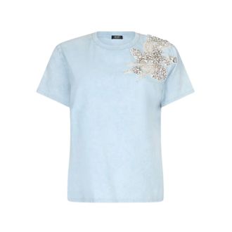 Liu Jo T-Shirts, female, Blue, Size: XS T-Shirts