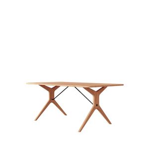 Tikamoon Mesa extensible de roble macizo 6-12 personas