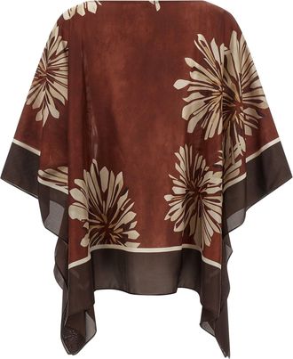 Brunello Cucinelli Womens Bordeaux Silk Blouse