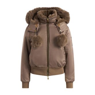 Moose Knuckles Cazadora Bomber Reversible de Sat&eacute;n Luxe - Jackets - Mujer - Marr&oacute;n - S