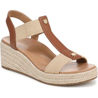 Vionic Calera Wedge Sandal in Camel at Nordstrom Rack, Size 8.5