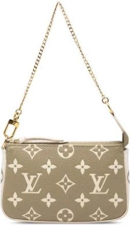 Louis Vuitton Vintage, unisex, Bruin, ONE Size, Leer, Pre-owned Mini Pochette Accessoires