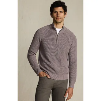 Lands End Drifter Quarter Zip Sweater in Light Bark Heather at Nordstrom, Size Xx-Large