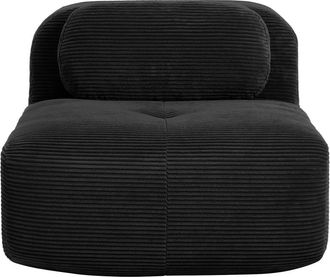 Urban Meuble Sill&oacute;n/sof&aacute; modular sin reposabrazos en pana negra