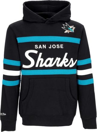 Mitchell & Ness NHL Head Coach Hoodie San Jose Sharks - Heren - Hoodies - Veelkleurig - S - Katoen - Hoodies & sweatvesten