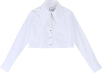 Vivienne Westwood Cut Off Heart Shirt - Dames - Overhemden - Wit - M - Katoen - Overhemden