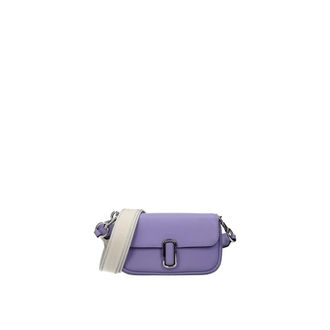 Marc Jacobs Paarse leren crossbodytas met knoopsluiting - Dames - Schoudertassen - Paars - ONE Size - Tassen
