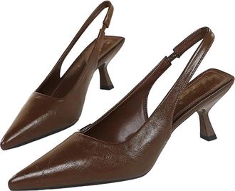 Generic Women Suede High Heel Pumps Summer Casual Hollow Out Pointed Toe Office Dress Shoes