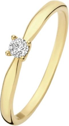 Isabel Bernard Accessoires, Dames, Geel, 50 MM, De la Paix Christine Ring met Diamant