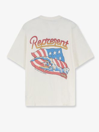 Represent Mens T-Shirt Beach Boys Cotton-Blend White T-Shirts And Polos