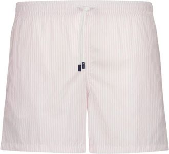 Fedeli Roze Gestreepte Zwembroek - Heren - Strandmode - Roze - 2XL - Leer - Badmode